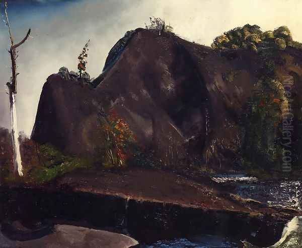 Old Canal Eddyville Oil Painting by George Wesley Bellows