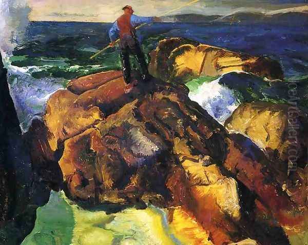 The Fisherman (study) Oil Painting by George Wesley Bellows