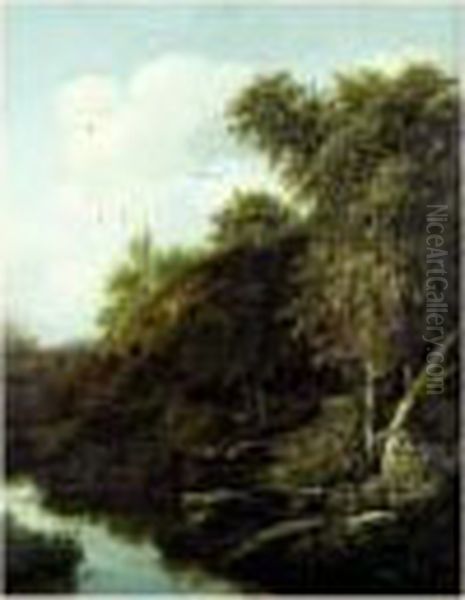 Chasseur Dans Un Paysage Oil Painting by Jan van der Meer