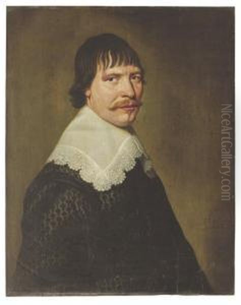 Portrait Of A Man Oil Painting by Jacob Fransz. Van Der Merck