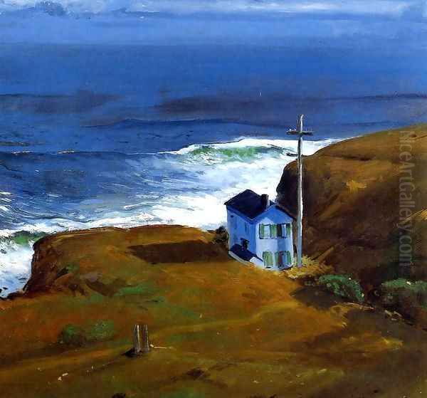 Shore House 1911 Oil Painting by George Wesley Bellows