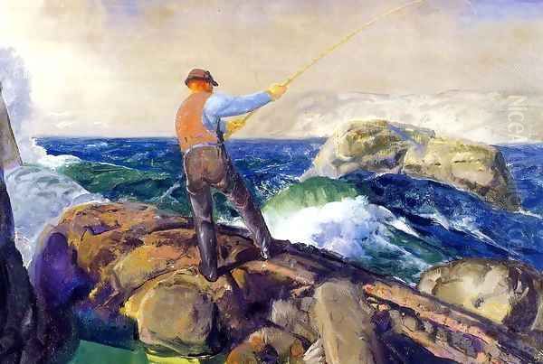 The Fisherman 1917 Oil Painting by George Wesley Bellows