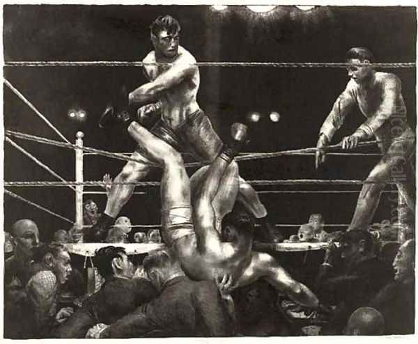 Dempsey and Firpo Oil Painting by George Wesley Bellows