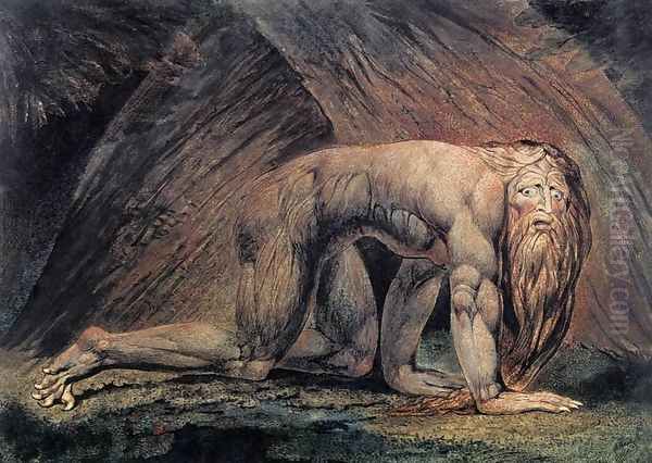 Nebuchadnezzar 1795 Oil Painting by William Blake