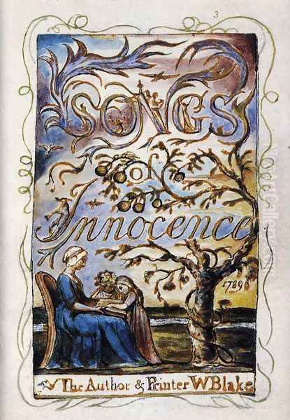 Songs Of Innocence (Title Page) Oil Painting by William Blake