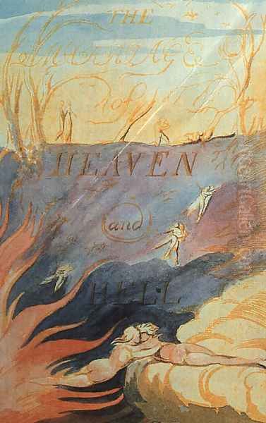 The Marriage of Heaven & Hell 1790-93 Oil Painting by William Blake