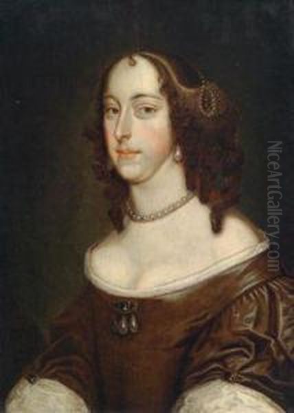 Portrat Einer Dame Oil Painting by Abraham Van Der Tempel