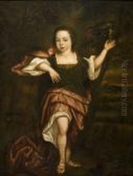 Portrait Presume Du Duc De Norfolk Enfant Oil Painting by Abraham Van Der Tempel