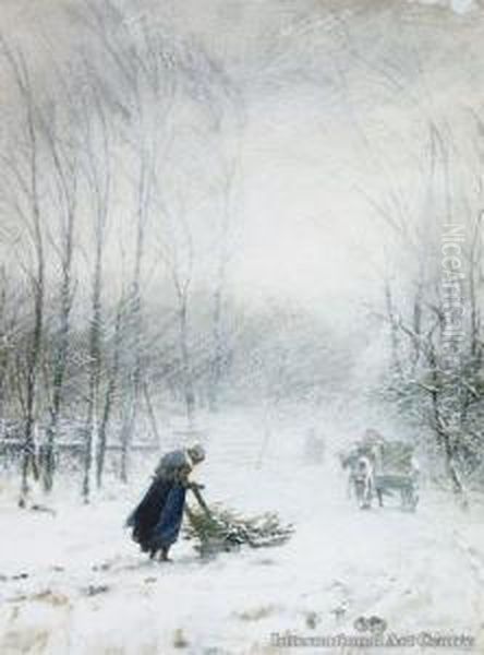 Winter's Tale Oil Painting by Petrus van der Velden