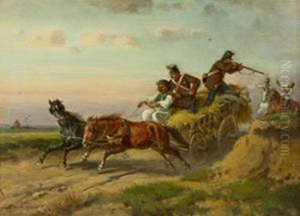 The Escape Oil Painting by Adolf van der Venne