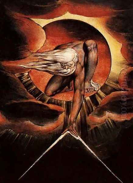 The Ancient of Days Oil Painting by William Blake