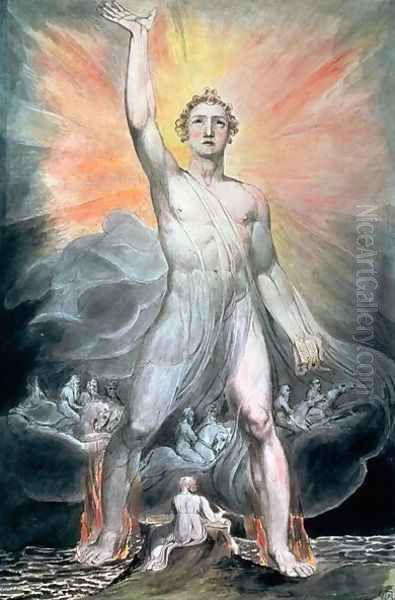 The Angel of Revelation, c.1805 Oil Painting by William Blake