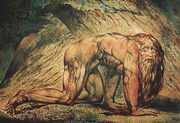 Nabuchodonosor Oil Painting by William Blake