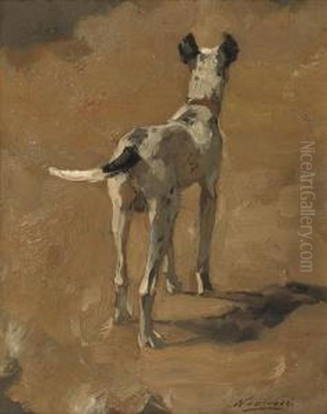 Studie Van Een Hond Oil Painting by Nicolaas Van Der Waay