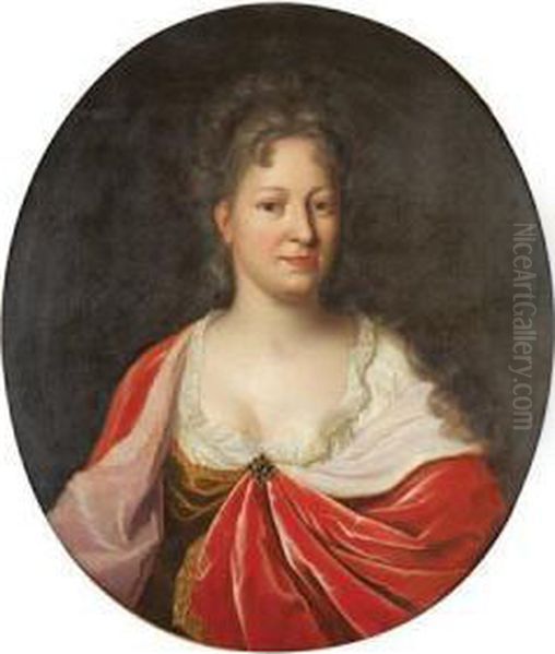 Portrait Of A Lady Oil Painting by Pieter van der Werff