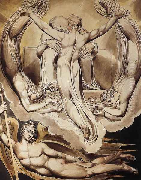 Christ as the Redeemer of Man 1808 Oil Painting by William Blake