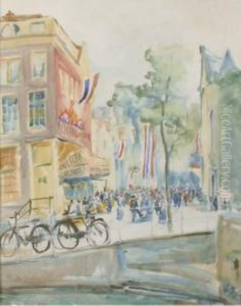 Kroningsfeest Oil Painting by John Van Deventer