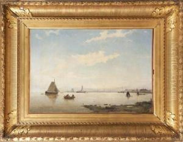 L'entree Duport D'amsterdam Oil Painting by W.A. van Deventer