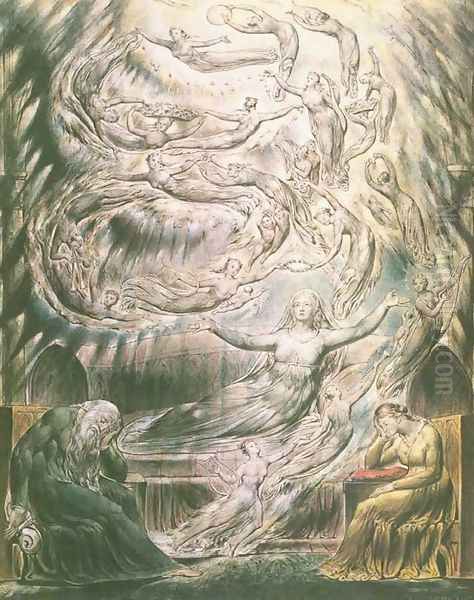 Queen Katherine's Dream 2 Oil Painting by William Blake