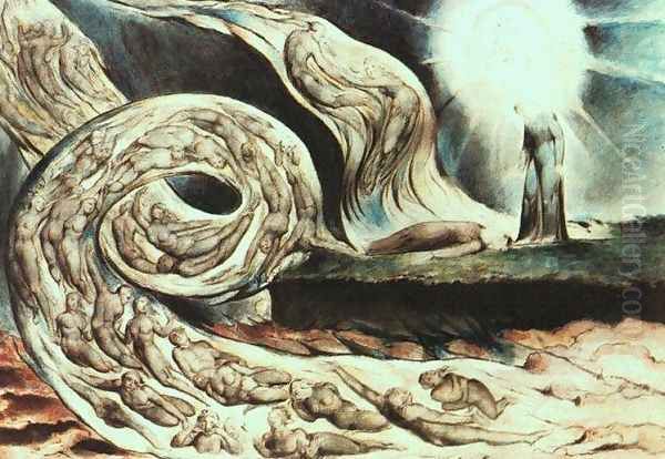 The Whirlwind of Lovers Oil Painting by William Blake