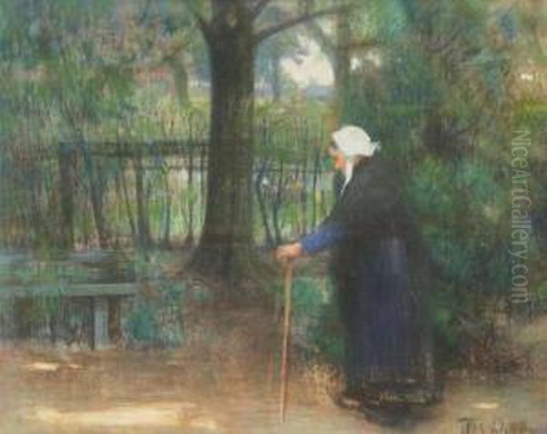 Strolling Beguine Oil Painting by Theo Van Doormael