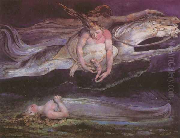 Pity Oil Painting by William Blake