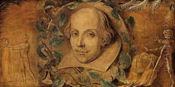 William Shakespeare Oil Painting by William Blake