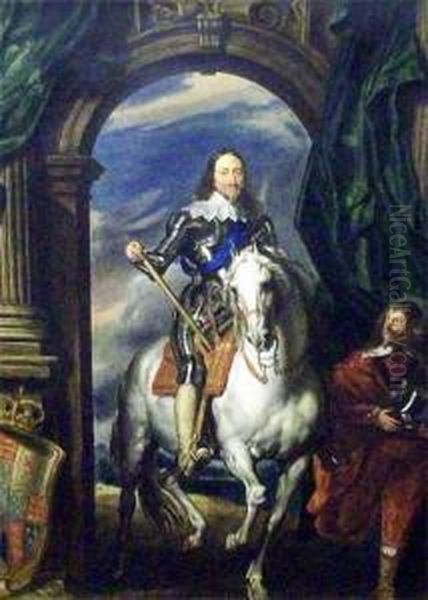 Portrait Of Charles Oil Painting by Abraham van Dijck