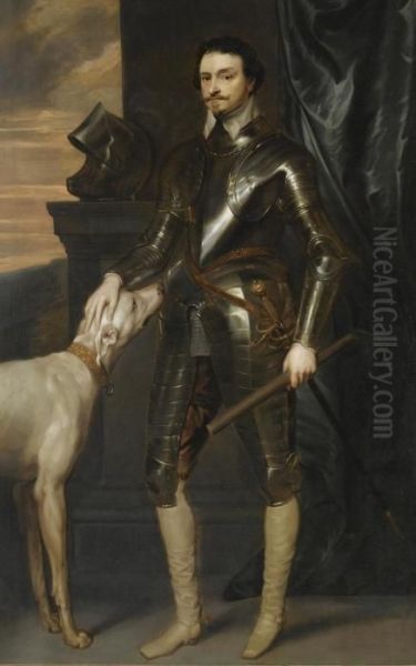 Portrait Of Thomas Wentworth Oil Painting by Sir Anthony Van Dyck