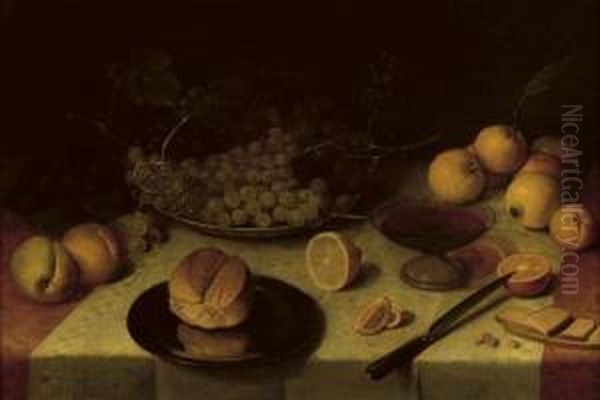 Still Life Oil Painting by Floris Claesz Van Dijck