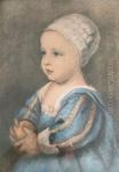 The Infant Son Of Charles Oil Painting by Philip Le Petit Van Dyk