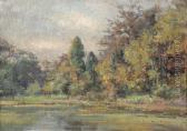 'l'automne' Oil Painting by Louis Van Engelen