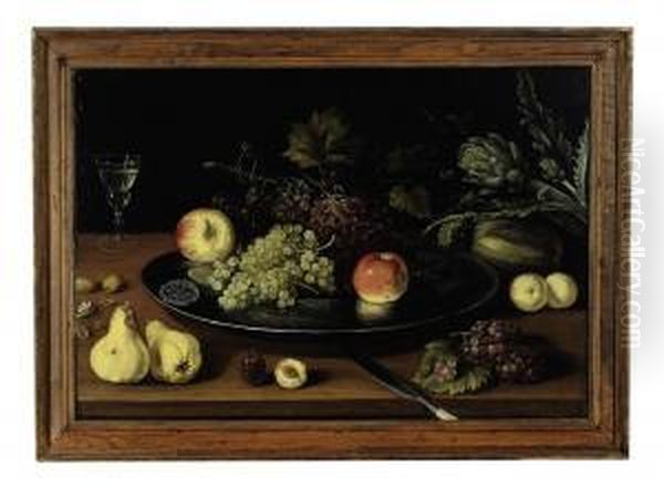 Still Life Of Fruit Oil Painting by Jacob Fopsen van Es