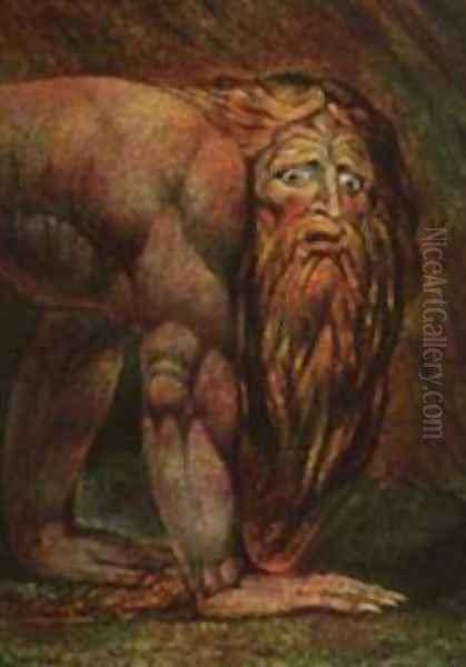 Nebuchadnezzar Oil Painting by William Blake