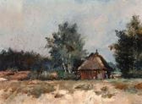 Farm Oil Painting by Jan van Hemessen