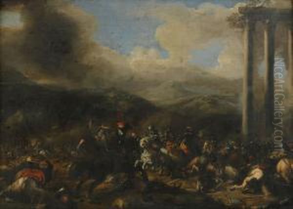 Batalj Oil Painting by Alexander Van Gaelen