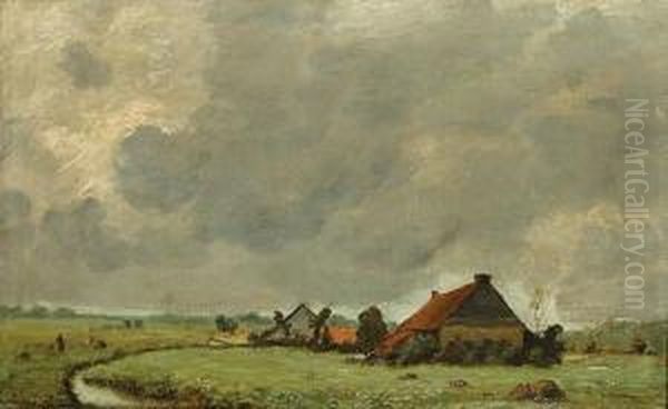 Dreigende Lucht Oil Painting by Joseph Van Genegen