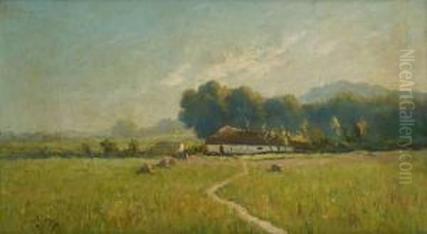 Rayons De Soleil Sur Lechamp Oil Painting by Joseph Van Genegen