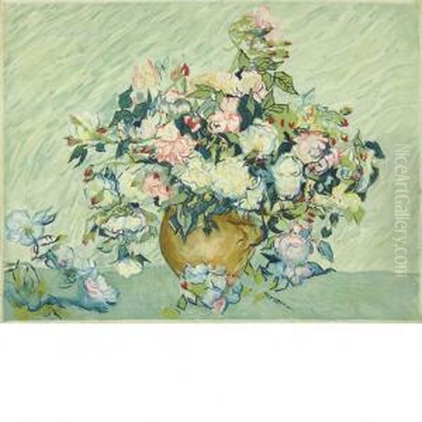 Roses Oil Painting by Vincent Van Gogh