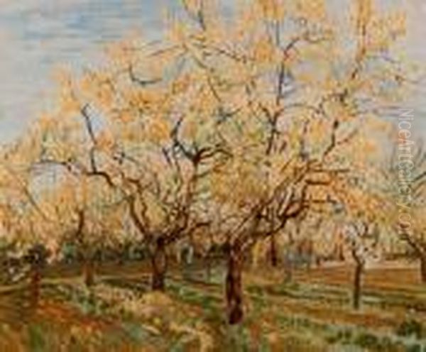 The White Orchard Oil Painting by Vincent Van Gogh