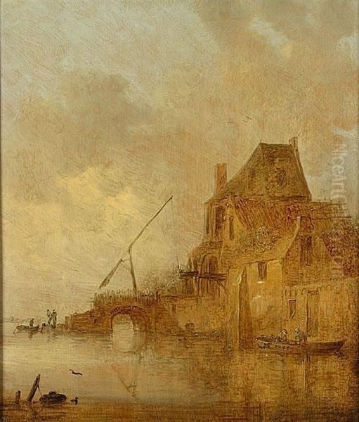 Rivierlandschap Oil Painting by Jan van Goyen