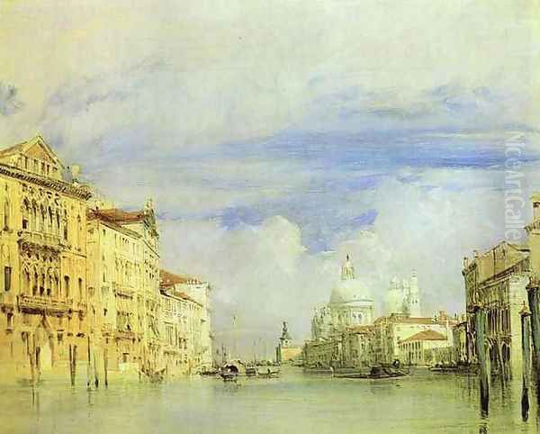 Venice The Grand Canal Oil Painting by Richard Parkes Bonington