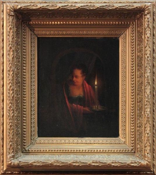 Attributed To Janhendrick Van Grootvelt Oil Painting by Jan Hendrick van Grootvelt