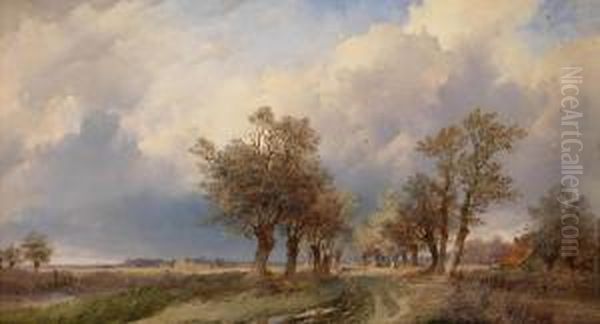 Country Road Oil Painting by George Harvey