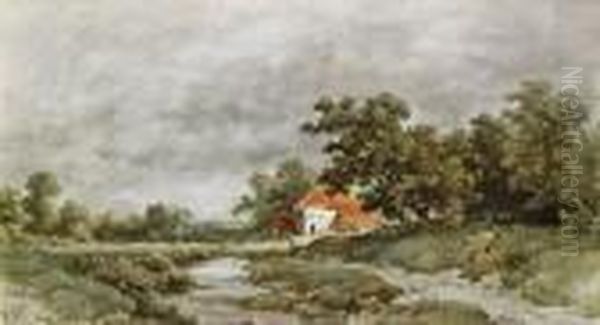 Landschaft Oil Painting by Remigius Adriannus van Haanen