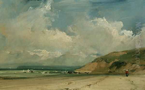 Coastal scene Oil Painting by Richard Parkes Bonington