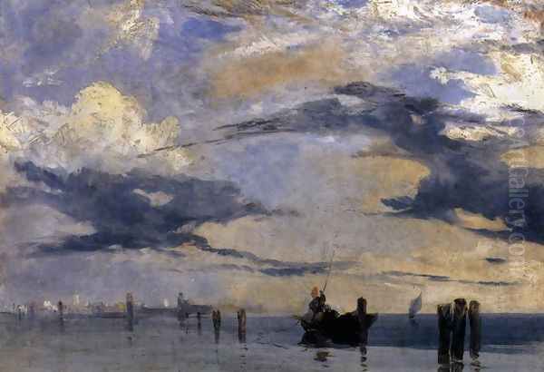 On the Adriatic c. 1826 Oil Painting by Richard Parkes Bonington