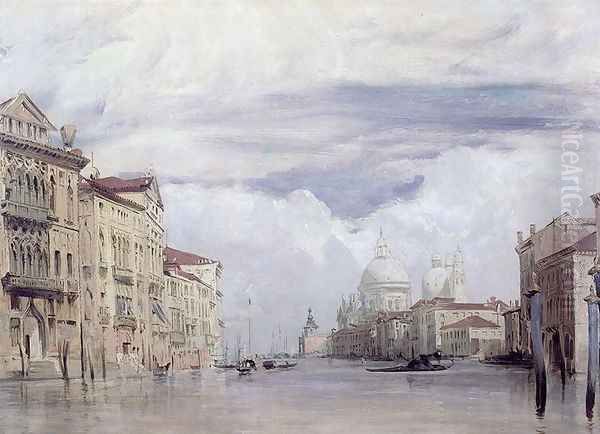 The Grand Canal, Venice Oil Painting by Richard Parkes Bonington