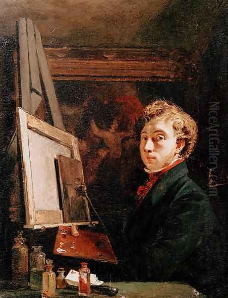 Self Portrait Oil Painting by Richard Parkes Bonington