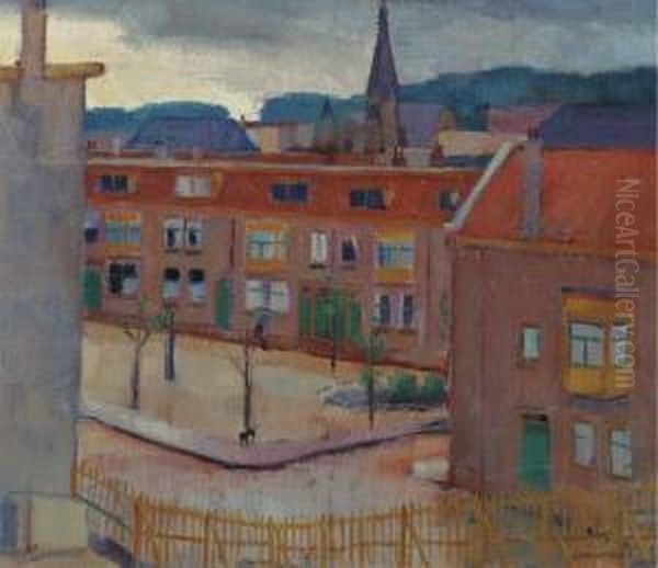 Transvaalplein Oil Painting by Johan Van Hell